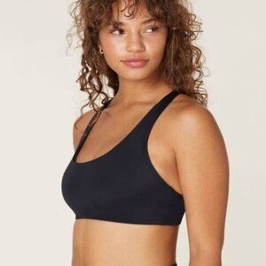 Andie Swim Women's Size S The Caledonia Crossover Back Black Swim Top NWT